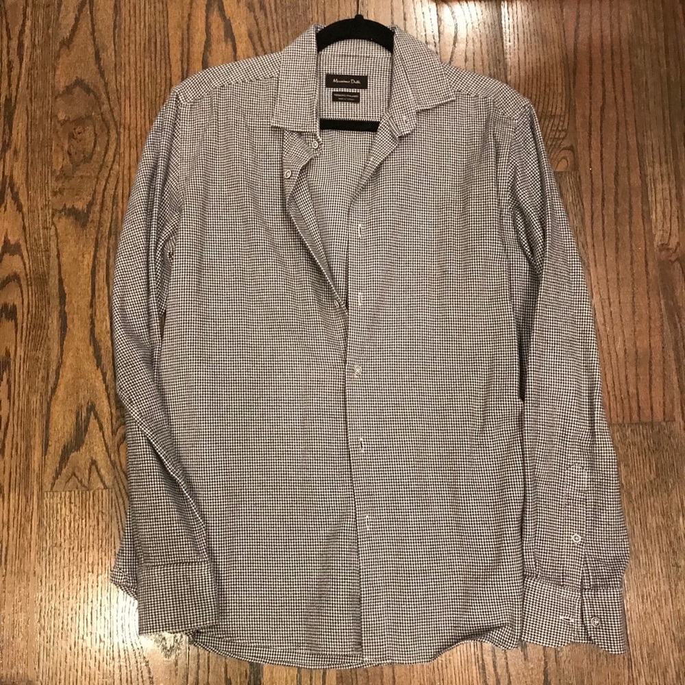 Massimo Dutti Houndstooth shirt